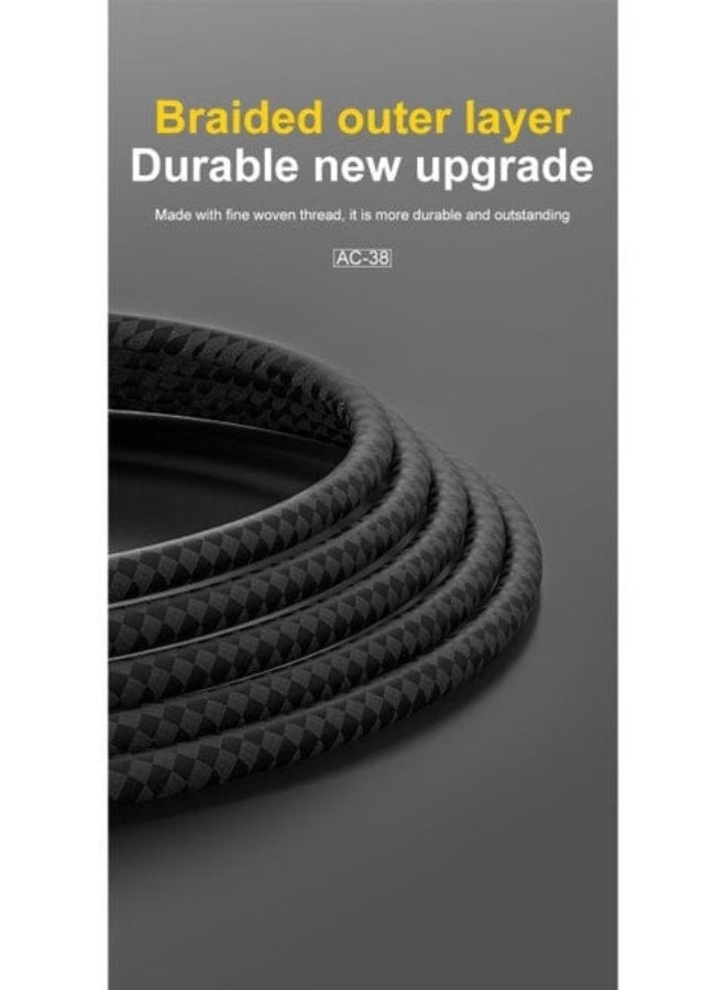 أسبور كابل الشحن السريع متعدد المنافذ Aspor AC-38 6 في 1، USB-A و USB-C - 60 واط - Image 2